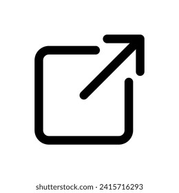 External link icon vector. link icon vector. hyperlink symbol