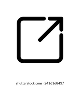 External link icon vector. link icon vector. hyperlink symbol