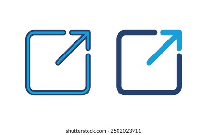 External link icon vector. link icon vector. hyperlink symbol
