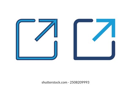 External link icon vector. link icon vector. hyperlink symbol