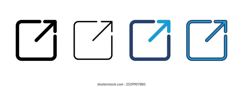 External link icon vector. link icon vector. hyperlink symbol