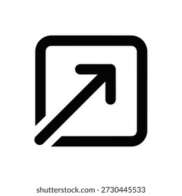 Externer Link-Symbol, Vektor, Hyperlink-Symbol, isoliertes Design