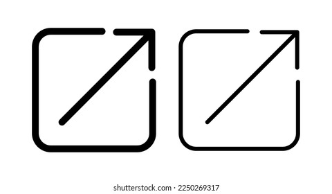 External link icon vector illustration. link sign and symbol. hyperlink symbol