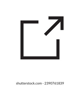 External Link Icon. Vector illustration. Flat trendy style illustration on white background..eps