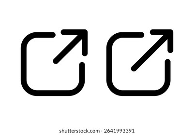 External link icon vector illustration. link sign and symbol. hyperlink symbol