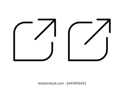 External link icon vector illustration. link sign and symbol. hyperlink symbol