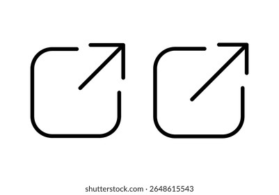 External link icon vector illustration. link sign and symbol. hyperlink symbol