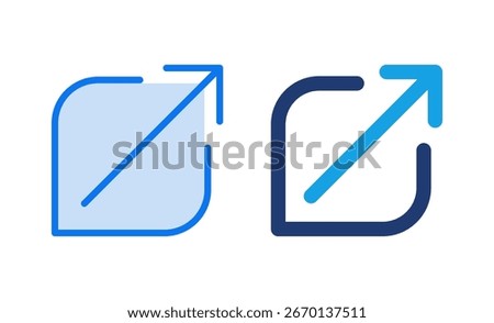 External link icon vector illustration. link sign and symbol. hyperlink symbol