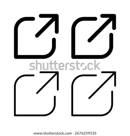 External link icon vector illustration. link sign and symbol. hyperlink symbol