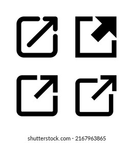 External link icon vector. link sign and symbol. hyperlink symbol