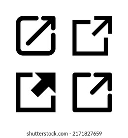 External link icon vector. link sign and symbol. hyperlink symbol