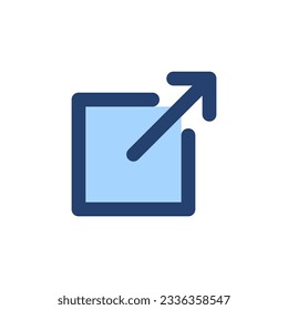 External link icon vector. link sign and symbol. hyperlink symbol