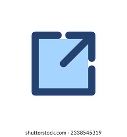 External link icon vector. link sign and symbol. hyperlink symbol