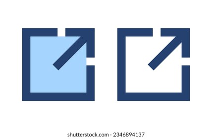 External link icon vector. link sign and symbol. hyperlink symbol