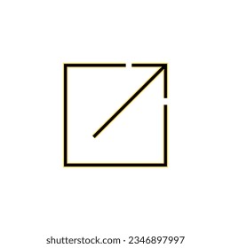 External link icon vector for web and mobile app. link sign and symbol. hyperlink symbol