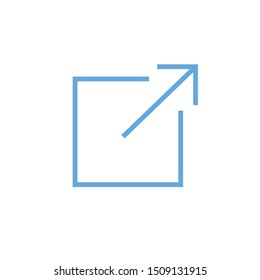 External link icon w square and arrow imagery