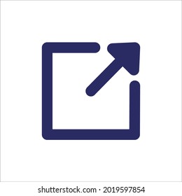 Símbolo vectores de iconos de vínculo externo para web infográfica