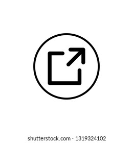 External link symbol vector icon. Link icon. Hyperlink chain symbol. Download, Share, and Load More Icons