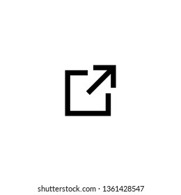 External link symbol vector icon. Link icon. Hyperlink chain symbol. Download, Share, and Load More Icons