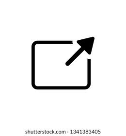 external, maximize, icon. Element of web for mobile concept and web apps illustration. Icon for website design and development, app development. Vector