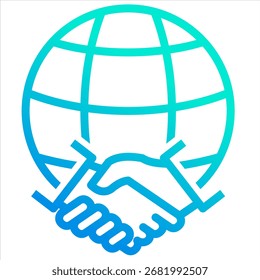 External Partnership Icon Element For Design