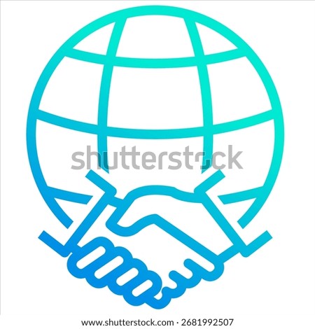 External Partnership Icon Element For Design