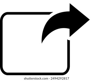 External share icon vector. Replaceable vector design.