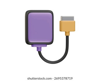externes SSD-Symbol 3D-Illustrationsrendering