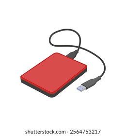 External Storage Device Video Production Vector Illustration, Isolated