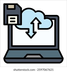 External Storage Icon Element For Design
