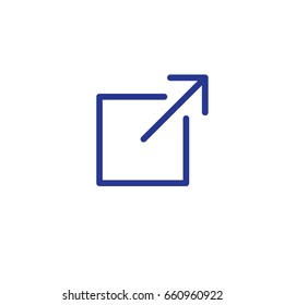 External Website Link Icon for UI or UX app / website