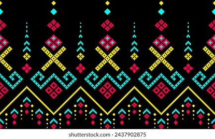 extile digital design motif pattern ethnic border Mughal paisley abstract shape of baroque geometric ornaments damask suitable for women cloth designs front back and dupata print textile industry.
