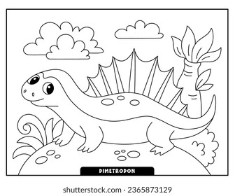 Extinct Dinosaurs Animals Coloring Pages for Kids