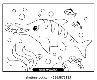 Extinct Dinosaurs Animals Coloring Pages for Kids