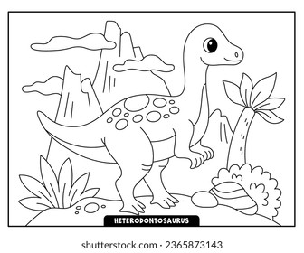 Extinct Dinosaurs Animals Coloring Pages for Kids