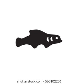 extinct fish icon illustration isolated vector sign symbol