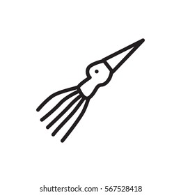 extinct sea creature icon illustration isolated vector sign symbol