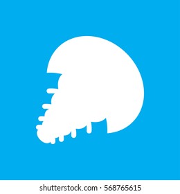 extinct sea creature icon illustration isolated vector sign symbol