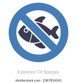 Extinction Of Species icon concept