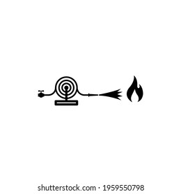 Extinguish with fire hydrant icon