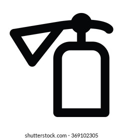 Extinguisher Bold Line Vector Icon
