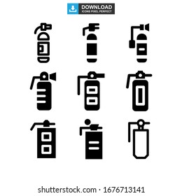 extinguisher fire icon or logo isolated sign symbol vector illustration - Collection of high quality black style vector icons
