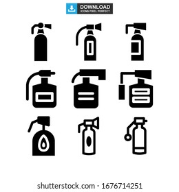 extinguisher fire icon or logo isolated sign symbol vector illustration - Collection of high quality black style vector icons
