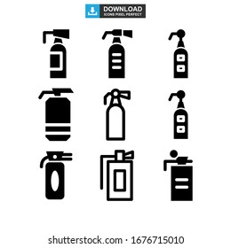 extinguisher fire icon or logo isolated sign symbol vector illustration - Collection of high quality black style vector icons

