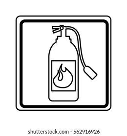 extinguisher fire isolated icon vector illustration design