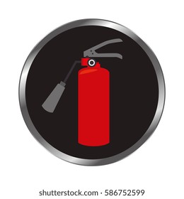 extinguisher fire sign icon