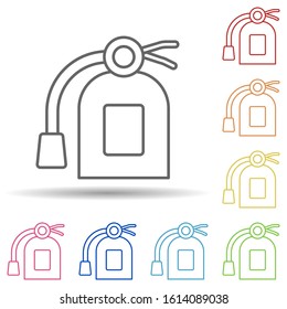 Extinguisher, firefighter in multi color style icon. Simple thin line, outline vector of firefighter icons for ui and ux, website or mobile application
