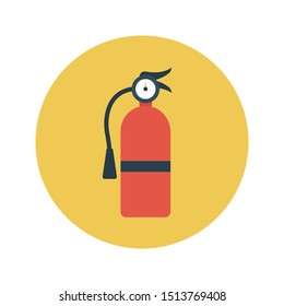 extinguisher glyph flat vector icon