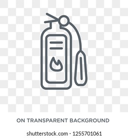 Extinguisher icon. Extinguisher design concept from Hotel collection. Simple element vector illustration on transparent background.