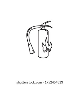 extinguisher icon design vector template eps10